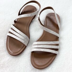 3/$30 Naturalizer Salma Snakeskin Embossed Strappy Sandal